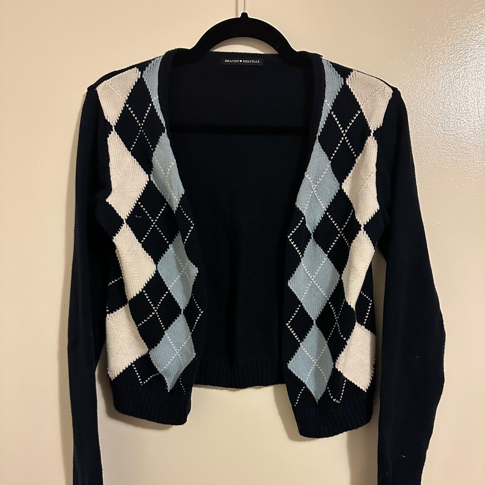 Navy brandy Melville cardigan